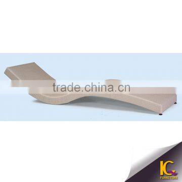 Hotel Swimming Pool Rattan Lounger Sun Bed Beach Chair Rattan Furniture photo-2