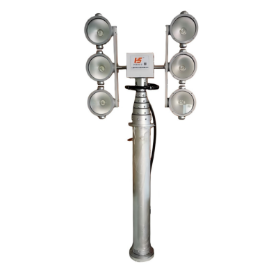 Vehicle-Mounted Electric Lifting Tower with 12V/24V Dual Power Supply & Remote Control