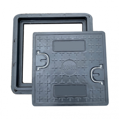 600x600mm Square Composite Manhole Cover With Locking Mechanism photo-2