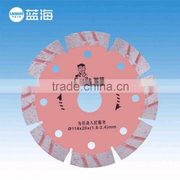 114mm Red Dry Cutting Corrugated Diamond Circular Saw Blade Stone Granite Concrete