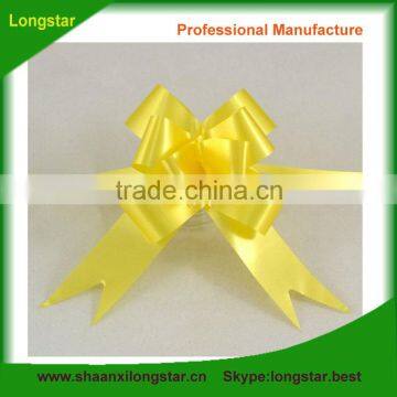 High Quality Yellow Chrismas Gift Pull Bow