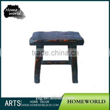 Antique Comfortable Life Houseware Small Solid Wood Sitting Stool for Kids Sitting