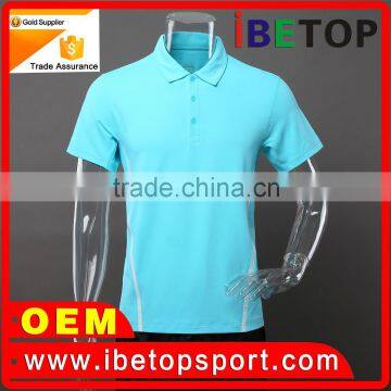 Wholesale Short Sleeve Polyester / Cotton Fashion Mens Polo Shirt Custom t Shit With OEM Logo