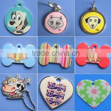 Wholesale Full Color Printed ID Pet Dog Tag Name Tag