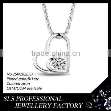 2015 hot selling jewelry new designs valentine's Day gifts for ladies pendant necklace turkish silver jewelry