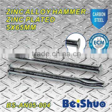 BS-AN05-004 zinc alloy hammer drive nail anchor round head