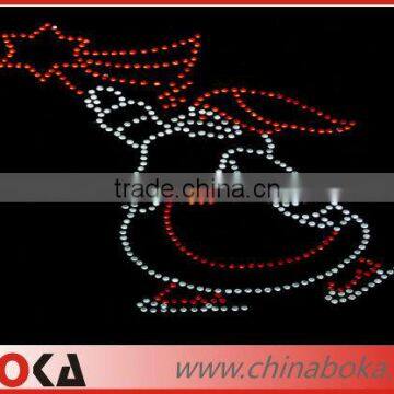 Fashion rhinestone transfer motif of christmas man
