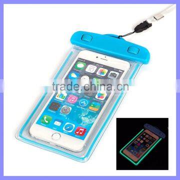 Hot Selling Luminous Waterproof Phone Cases for Apple iPhone 5S 6/ Plus for Samsung LG G3