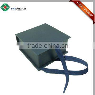 Custom high end luxury printed jewelry foldable packing box