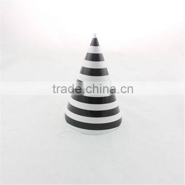 21cm height black stripes birthday party paper hats party favor