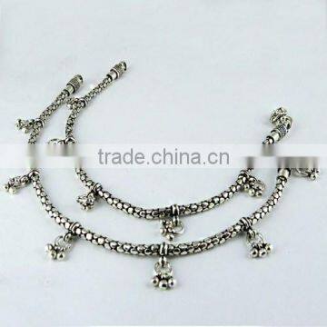 Fantastic !! Oxidized Plain 925 Sterling Silver Anklet, Fine Silver Jewelry, Online, Sale Silver Jewelry photo-5