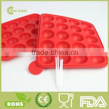 20 Holes Cake Lollipop Molds Silicone Ice Tray Lollipop Chocolate Mold