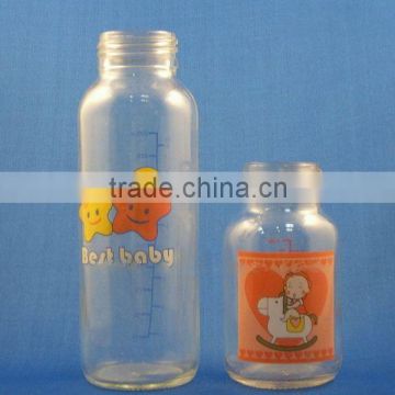 4 OZ and 8 OZ milk Glass bottle(JX-W004)