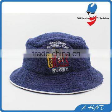 promotional terry towel embroidery bucket hat