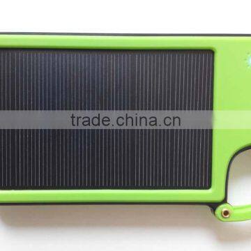 Free Sample 2016 New Coming Solar Power Bank 4050mAh Solar Charger Mobile Solar Charger With Key Chain