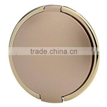 Fashion bronze color spray painting double side pocket mirror