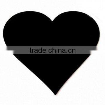 Heart Serving Mats, Centerpiece/Table Protectors in Black Acrylic