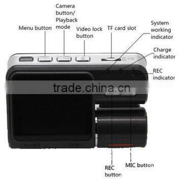 HD Dual Lens 720P DVR Dashboard Vehicle Car Camera Video Recorder Cam G-sensor Quality Choice photo-3