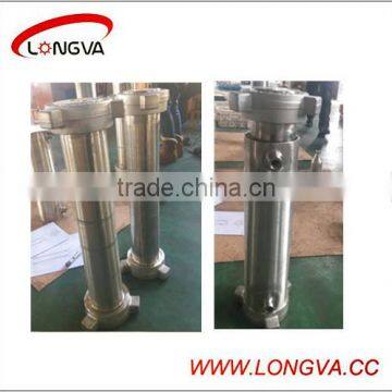 Food grade stainless steel high pressure vessel with cap closure