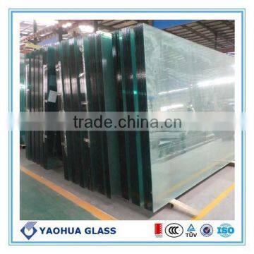 12.38mm clear float glass tempered float glass as/nzs 2208:1996