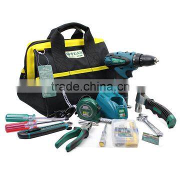 35pcs Home Use 12V Li-ion Battery Charged Electric Drill Set Electrician Repair Tool Bag Domestic Use Tool Set photo-2