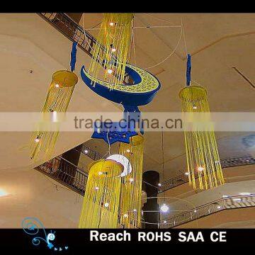 Ramadan Decoration , 3D Acrylic Figure Lights Moon , Party Decoration