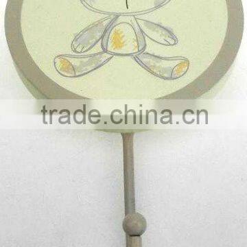 Cute Home Decorative Round Shaped Wooden Hanging Hooks