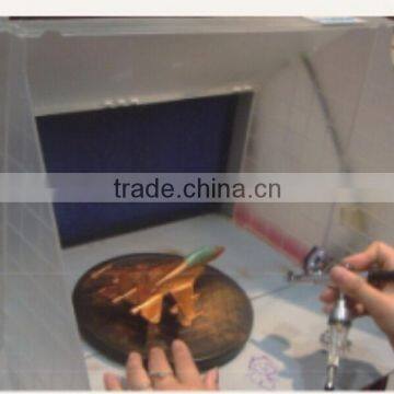 Professional Model Color Painting Upgrade Craft Hobby Airbrush Spray Booth With Led photo-2