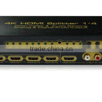 HDMI 4 Port Way Distribution Splitter 1x4 1 In 4 Out photo-3