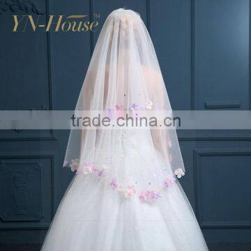 Belly Dance Silk Face Indian Muslin Wedding Veil photo-3
