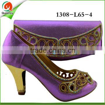1308-L65 Wholesale African Style Match Shoes and Bags photo-5