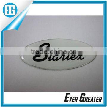 customized ptinted letter dome sticker strong adhensive die cut domed sticker