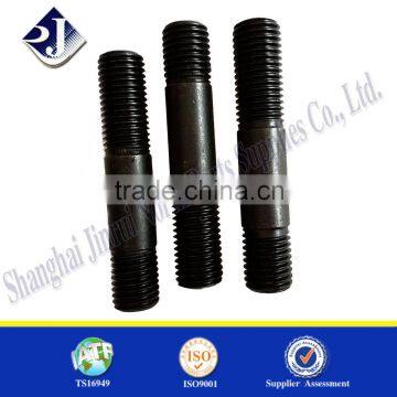 China supplier carbon steel double head thread stud bolt