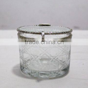 Small glass box, Jewellery box, Decorative storage box