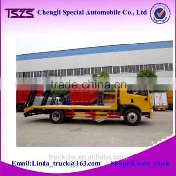 FAW 4x2 flat bed truck 10ton heavy duty low bed truck