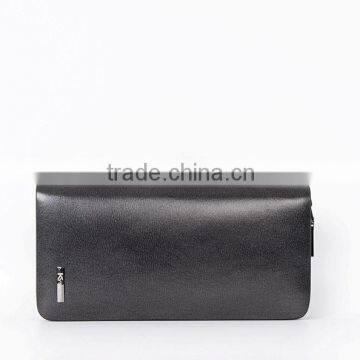 Genuine Leather Men Wallets Business Card Holder Coin Purse Men's Long Zipper Wallet Leather photo-3