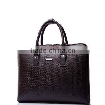 Luxury leather notebook bag men business executive bag