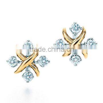 New arrival design factory china gold earring designs