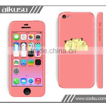 Mobile phone hot print stickers /both sides printed adhesive stickers