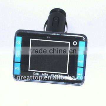 LCD Display of frequency/Track NO.and name of song car mp4 FM Transmitter