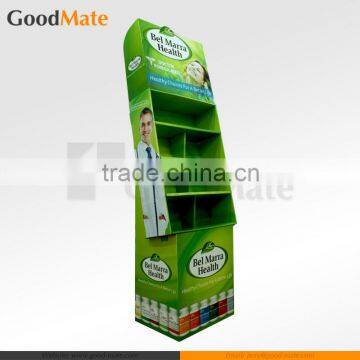 Store Retail Cardboard Display Stand Shelves With Glossy Lamination