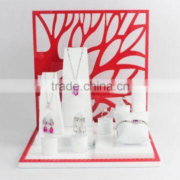 accept custom Guangzhou luxury tabletop acrylic jewelry display set                        
                                                Quality Choice