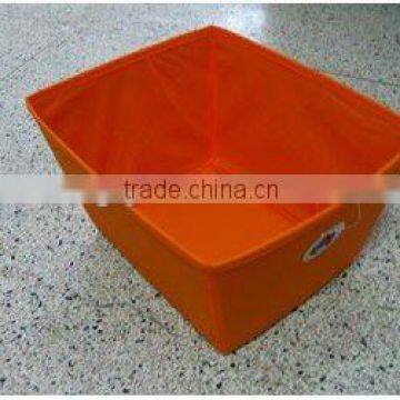 TOP HOT!!! Fashion Durable Non-woven foldable Storage Box with Cut-out Handle