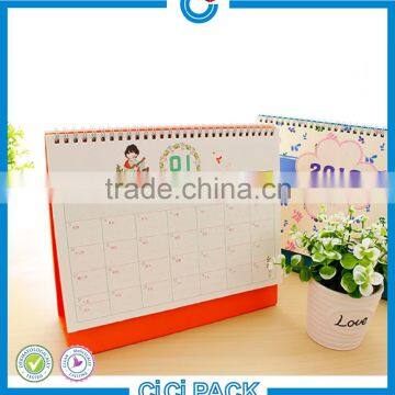 2016 China cheap wholesale custom table calendar printing design