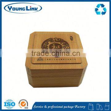 wooden tea box with 6 compartments