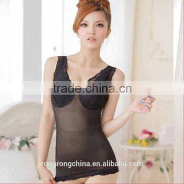 Sexy Lady Women Seethrough Tank Top With Mould Cup