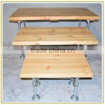 2015 Wooden Flower Display Rack, Three Floors Display Tables photo-2