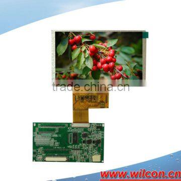 4.3inch 480*272 lvds interface lcd panel with lvds board