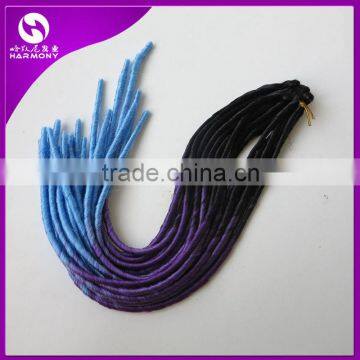 HARMONY NEW ARRIVE 20" 95g Synthetic Soft Dreadlocks Braids in Ombre Color Pre Crochect Ombre Faux Locs Braid Hair Extensions photo-6