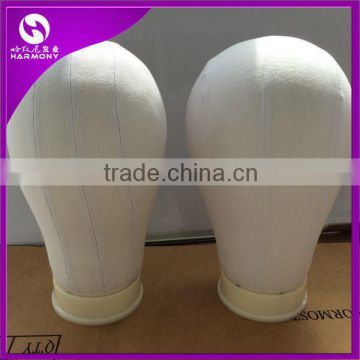 Wholesale polyurethane canvas head for wigs making/Canvas Block Head